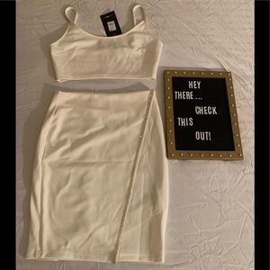 Women’s Fashion Nova 2 piece Cream Set